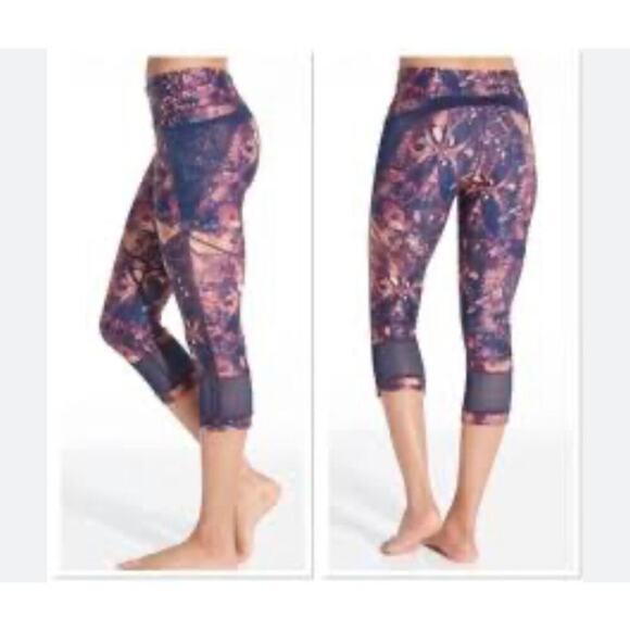 CALIA Patterned Cropped Leggings Size Medium - Picture 1 of 7